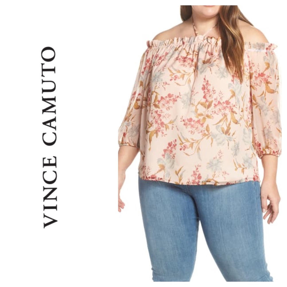 Vince Camuto Wilfdlower Off the Shoulder Top